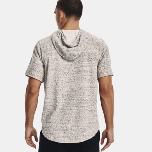 UNDER ARMOUR Men's Rival Terry Short Sleeve Hoodie Size Small MSRP $50 NWT - Picture 2 of 2